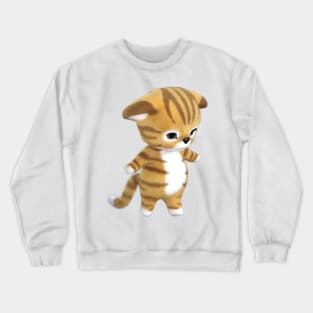 3d rendering of Ginger kitten Crewneck Sweatshirt